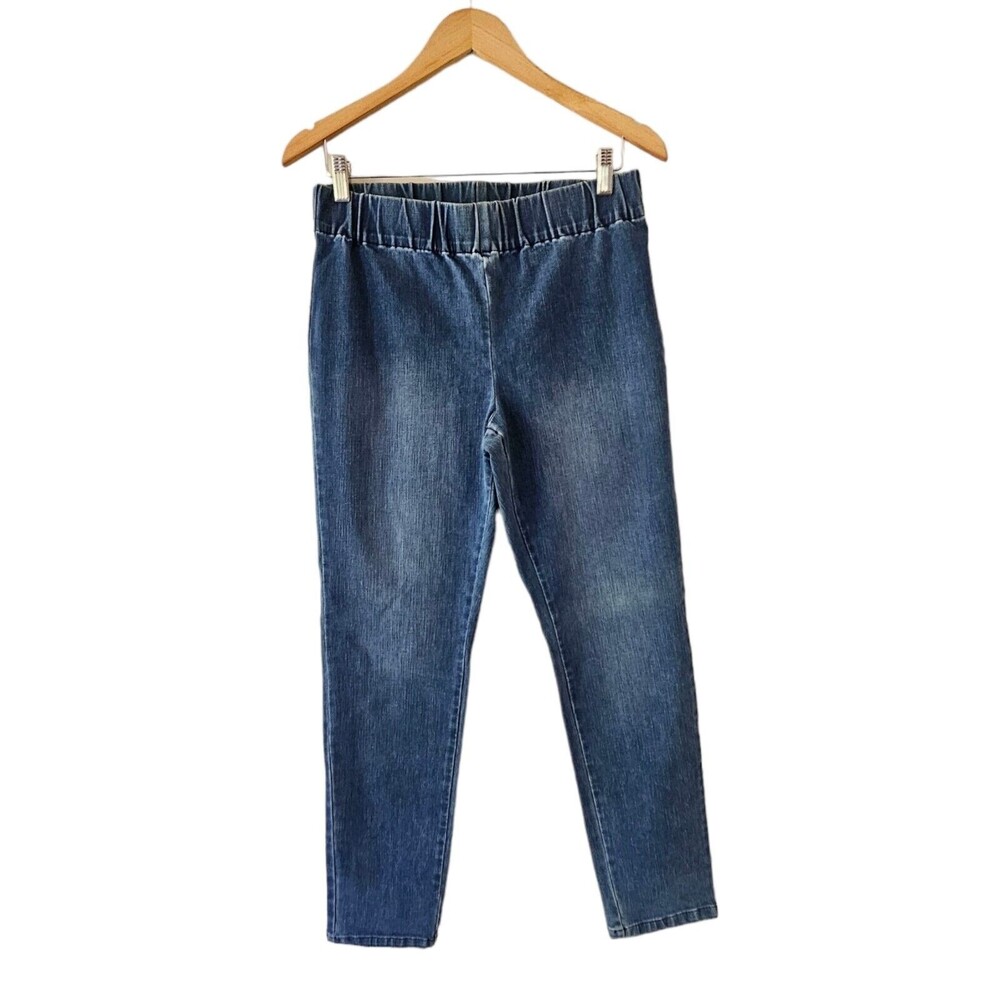 Soft Surroundings Blue Ultimate Pull-on Jeans Medium